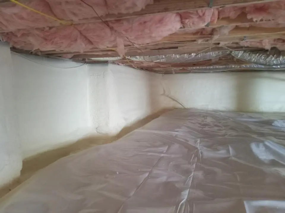 Crawl space encapsulation with closed-cell spray foam for Spray Foam Roofing in Allentown
